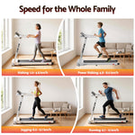 Treadmill Electric Home Gym Fitness Exercise Fully Foldable 450Mm White