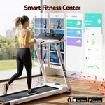 Treadmill Electric Home Gym Fitness Exercise Fully Foldable 450Mm White
