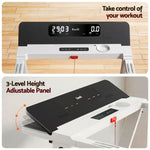 Treadmill Electric Home Gym Fitness Exercise Fully Foldable 450Mm White