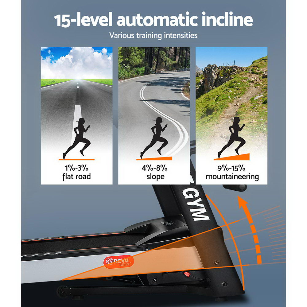 Treadmill Electric Home Gym Fitness Exercise Machine W/ Massager 450Mm