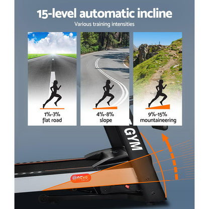 Treadmill Electric Home Gym Fitness Exercise Machine W/ Massager 450Mm