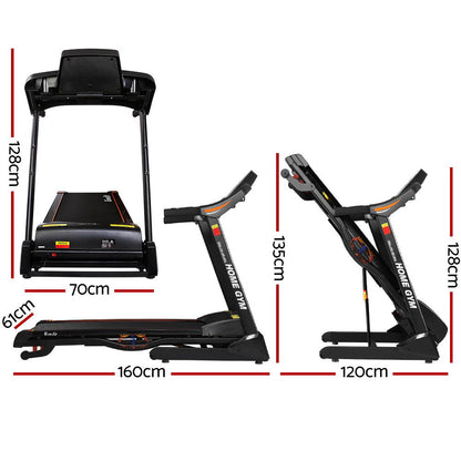 Treadmill Electric Auto Incline Home Gym Fitness Exercise Machine 480Mm