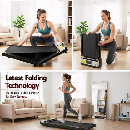 Electric Foldable Treadmill - Compact Fitness Pad