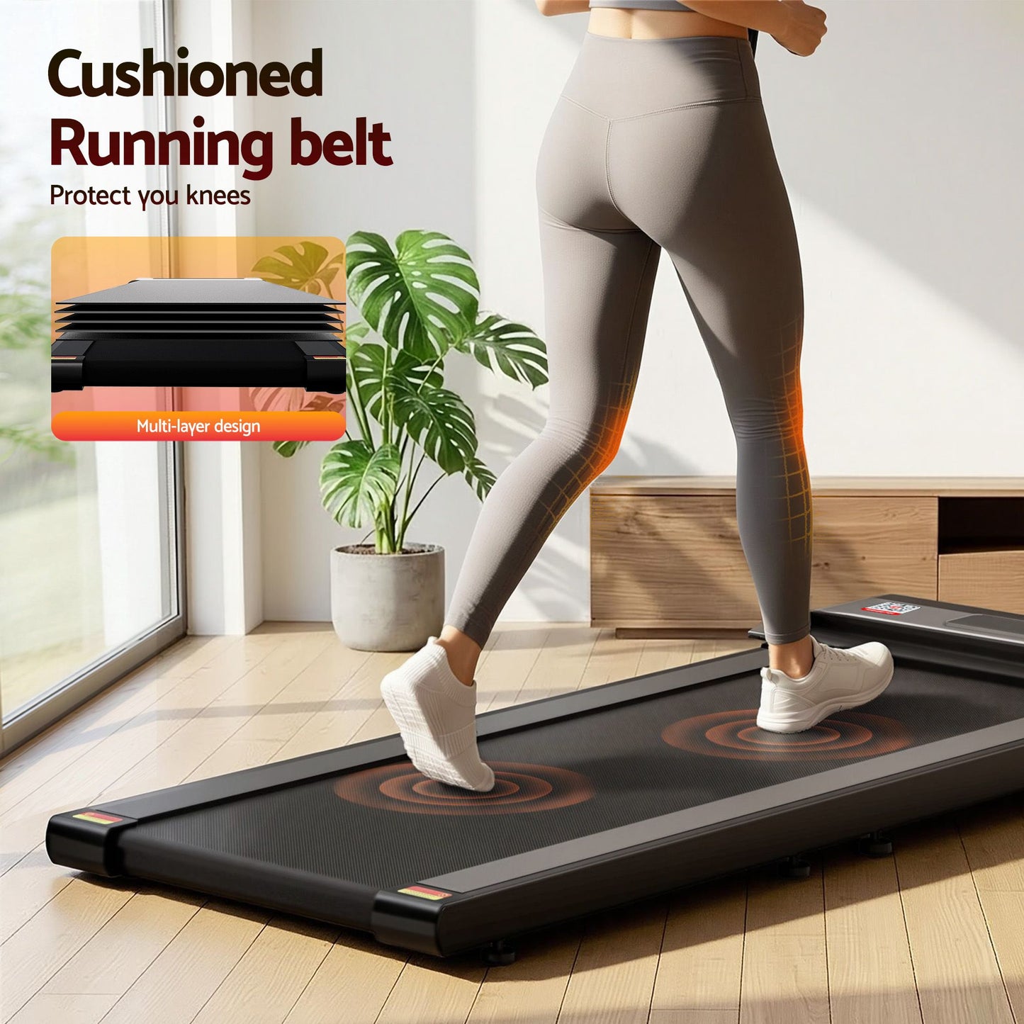 Electric Foldable Treadmill - Compact Fitness Pad