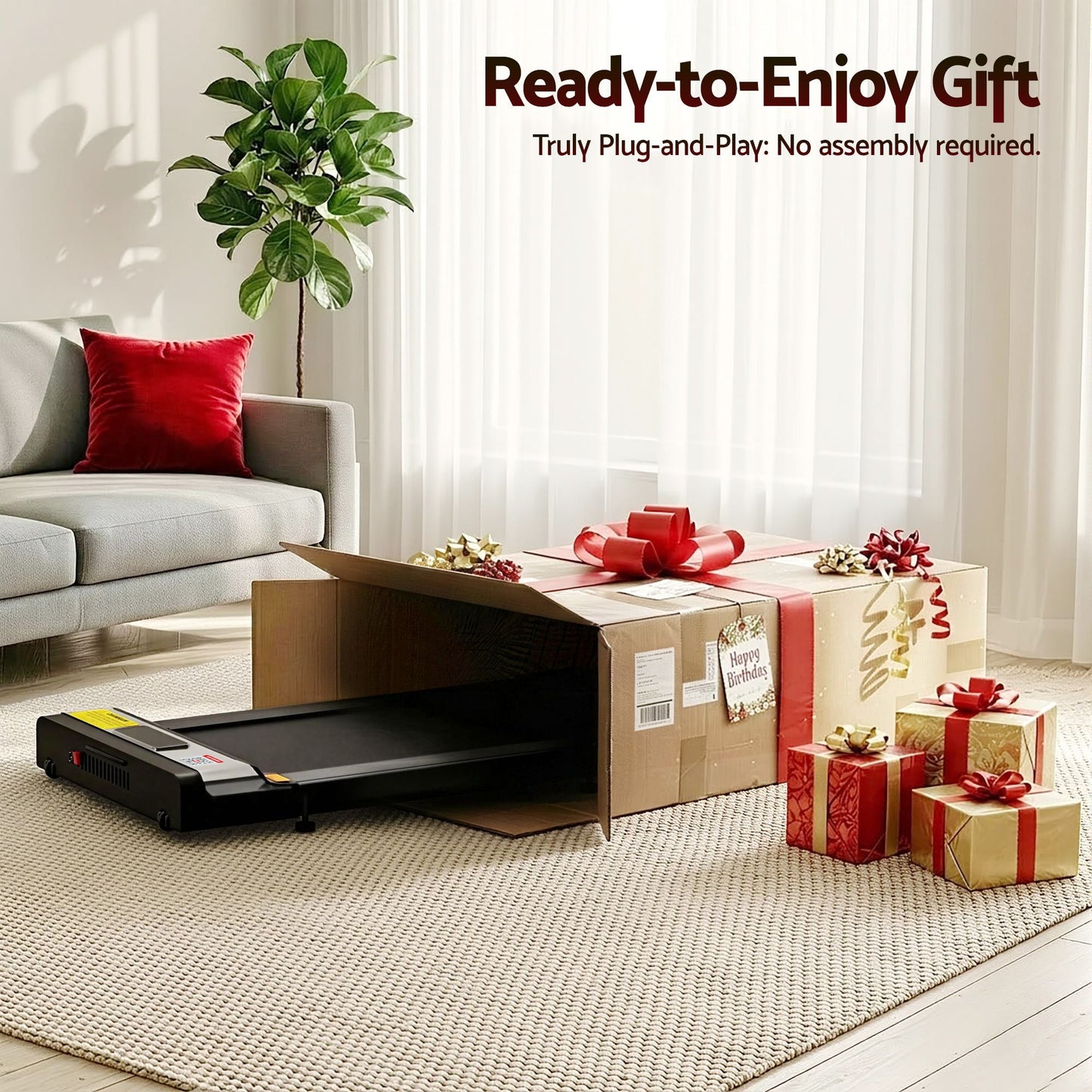 Electric Foldable Treadmill - Compact Fitness Pad