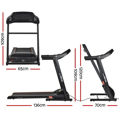 Treadmill Electric Home Gym Fitness Exercise Machine Foldable 400Mm