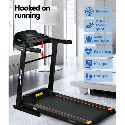 Treadmill Electric Home Gym Fitness Exercise Machine Foldable 400Mm