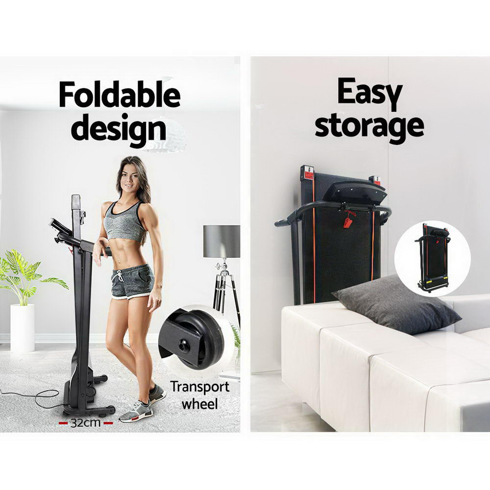 Treadmill Electric Home Gym Fitness Exercise Machine Foldable 370Mm