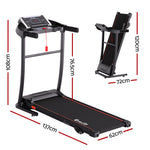 Treadmill Electric Home Gym Fitness Exercise Machine Incline 400Mm