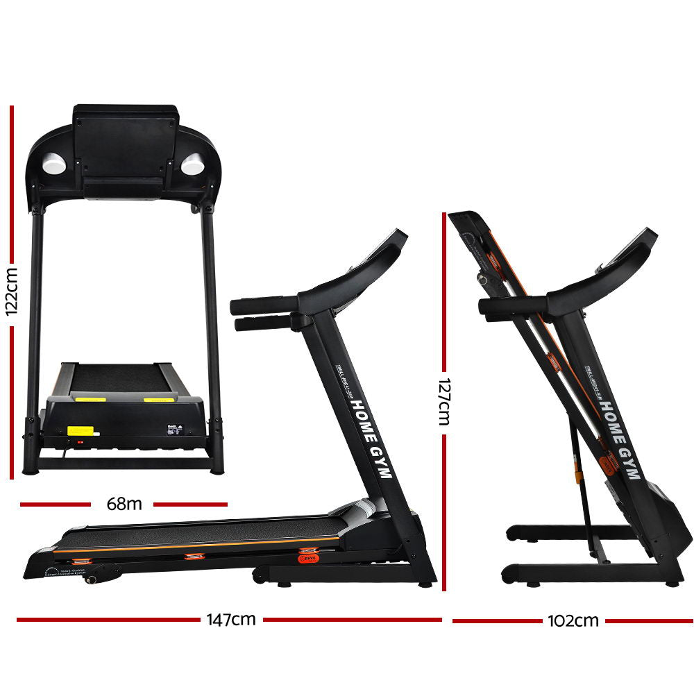 Treadmill Electric Home Gym Fitness Exercise Machine Hydraulic 420Mm