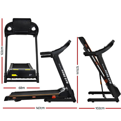 Treadmill Electric Home Gym Fitness Exercise Machine Hydraulic 420Mm