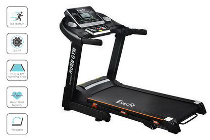 Treadmill Electric Home Gym Fitness Exercise Machine Hydraulic 420Mm