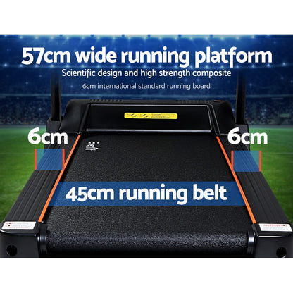 Treadmill Electric Auto Level Incline Home Gym Fitness Exercise 450Mm