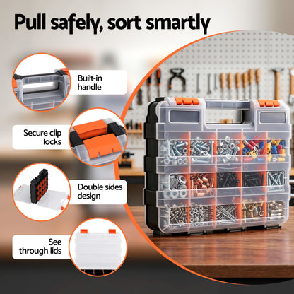 34 Compartment Tool Box Organiser Small Parts | Home & Living