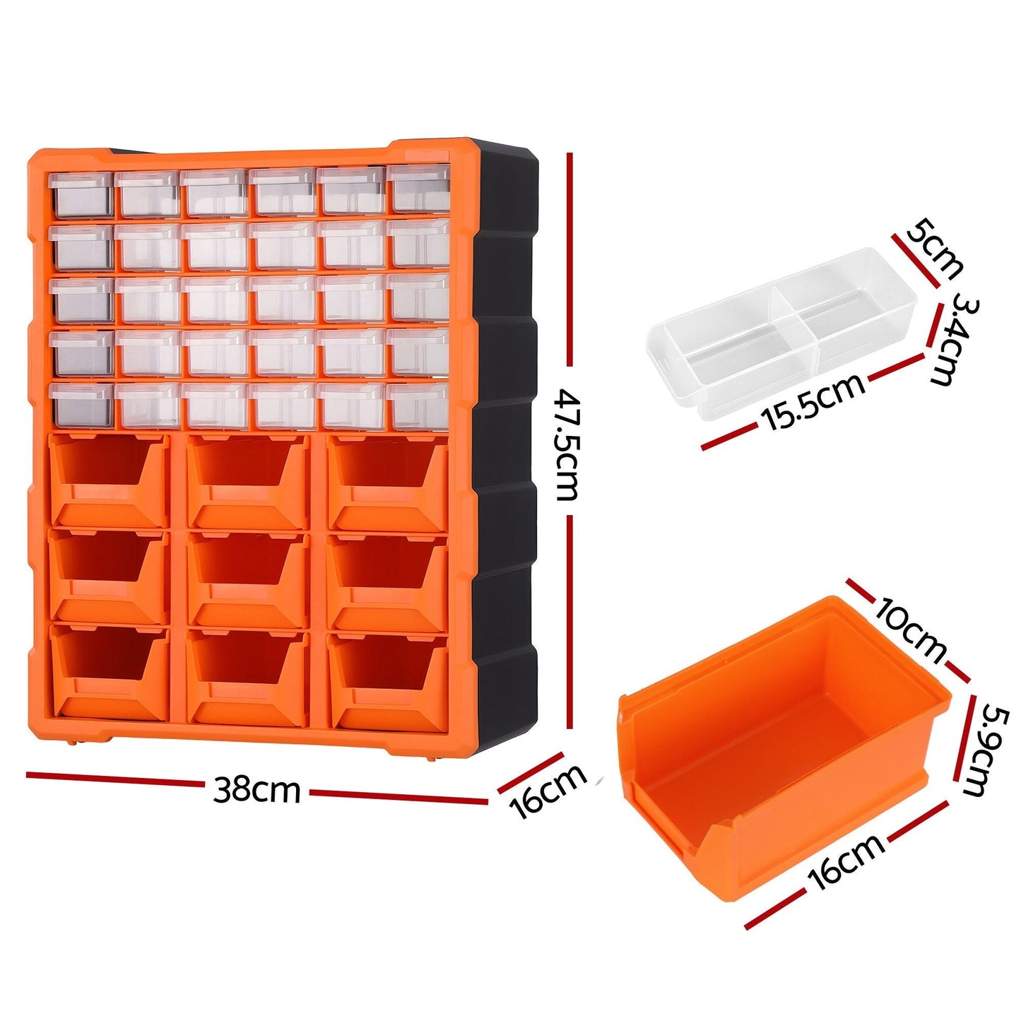 39-Drawer Hardware Cabinet Screw Storage Box | Home & Living
