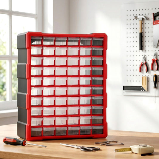60-Drawer Parts Organiser Cabinet Storage Box | Home & Living
