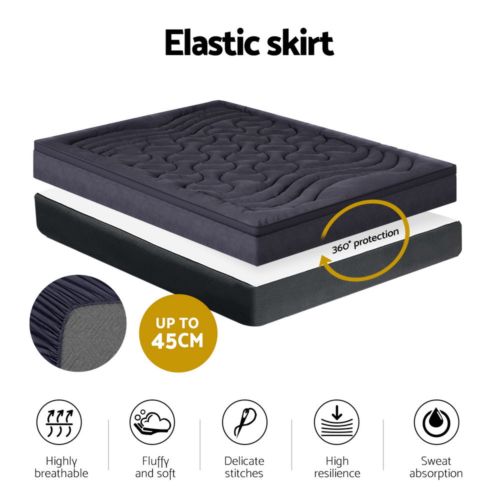 Mattress Topper Pillowtop 3-Zone Mat Pad All Sizes