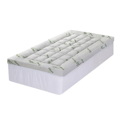 White mattress 203x107cm, side view