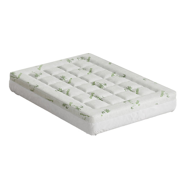  Mattress Topper Pillowtop Bamboo 7.5cm Double King Single Queen