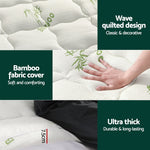 Mattress Topper Pillowtop Bamboo 7.5cm Double King Single Queen