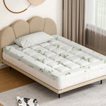 Mattress Topper Pillowtop Bamboo 7.5cm Double King Single Queen