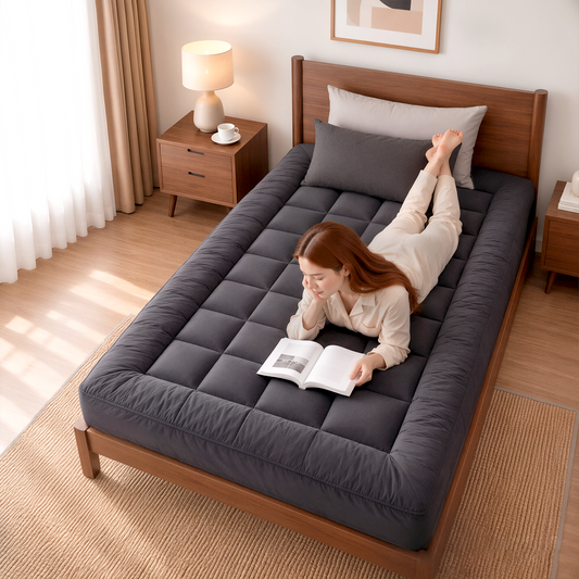 Mattress Topper Pillowtop Bamboo Charcoal King Single