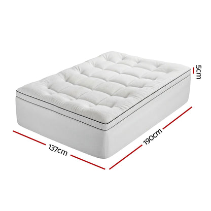 Double Mattress Topper 5cm Coral Fleece | HomeAndLiving - 3