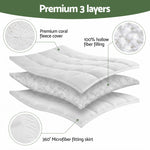 Double Mattress Topper 5cm Coral Fleece | HomeAndLiving