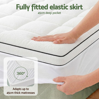 Double Mattress Topper 5cm Coral Fleece | HomeAndLiving - 8