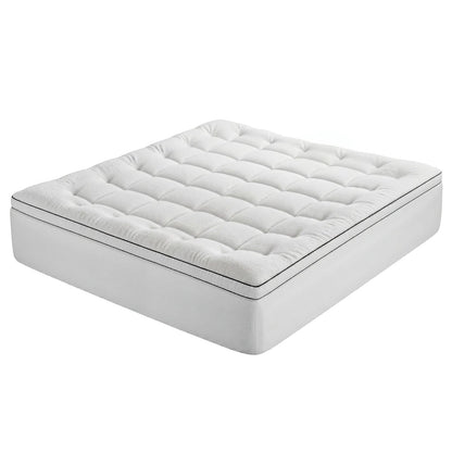 White mattress 203x183cm, rear view