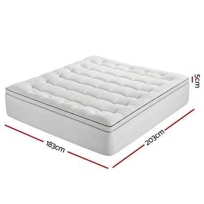 White mattress 203x183cm, detail