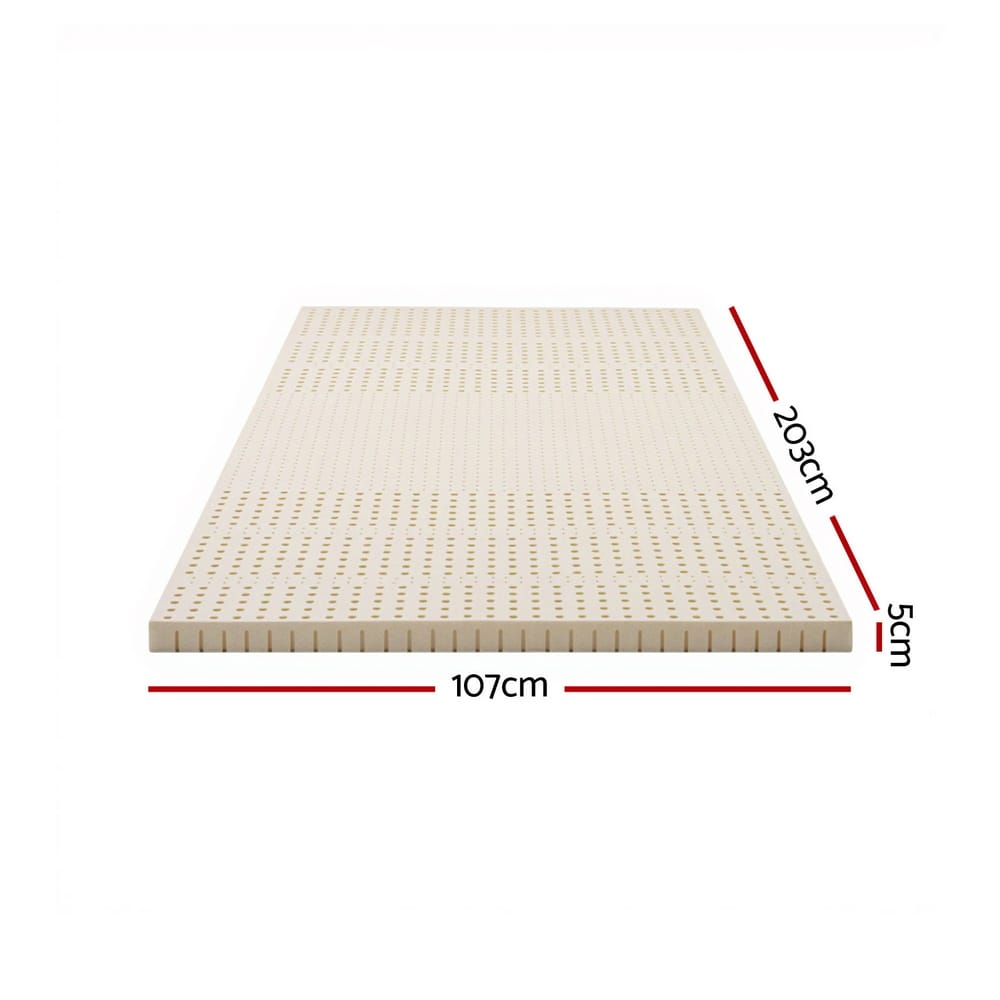 Natural mattress 203x107x5cm, rear view