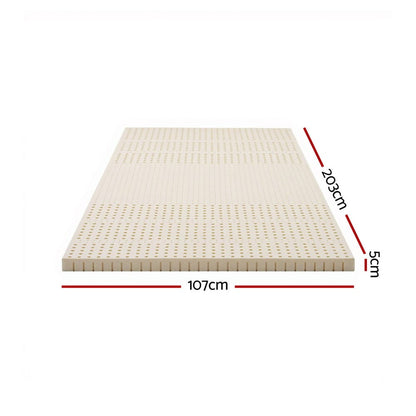Natural mattress 203x107x5cm, rear view