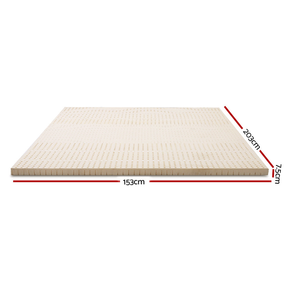 Latex Mattress Topper 7.5Cm Queen
