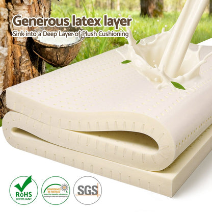 Latex Mattress Topper 7.5cm Thick 190x90x7.5cm