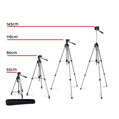 Professional Dslr Camera Tripod Stand, Adjustable 55-145Cm