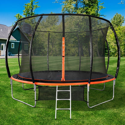 14FT Kids Trampoline Set 427x427x263cm