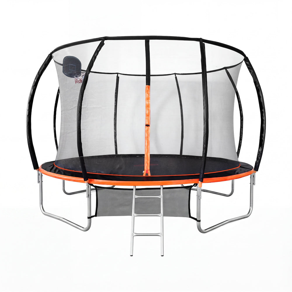 14FT Kids Trampoline Set 427x427x263cm