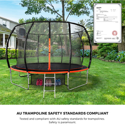 14FT Kids Trampoline Set 427x427x263cm