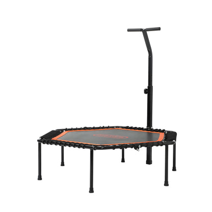 48" Trampoline Round Fitness Rebounder Handrail