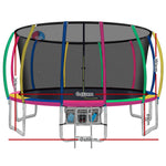 16Ft Trampoline For Kids W/ Ladder Enclosure Safety Net Rebounder Colors