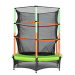 4.5FT Kids Trampoline with Safety Net - Green