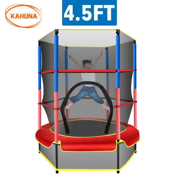  Mini 4.5 ft Trampoline - Red Blue