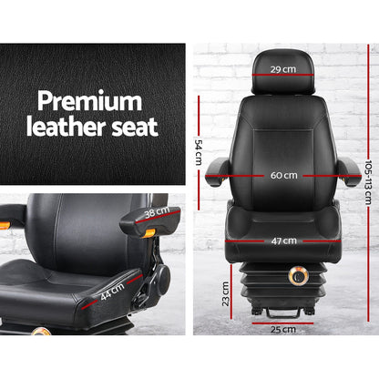 Tractor Seat Forklift Excavator Truck Backrest Chair Pu Leather