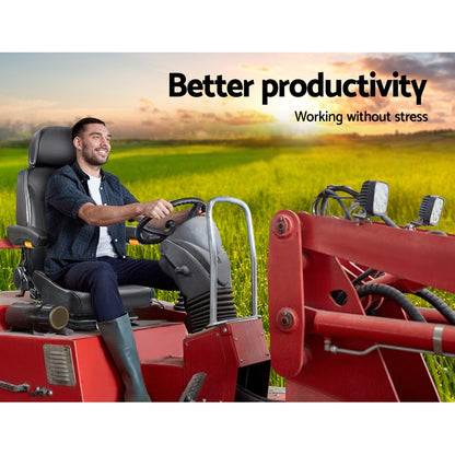 Tractor Seat Forklift Excavator Truck Backrest Chair Pu Leather