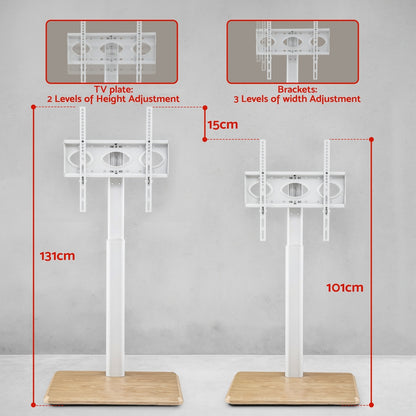 TV Stand 24-55" Swivel Height Adjustable Floor Mount for TVs