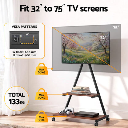 Mobile TV Stand Heavy Duty 600x400cm