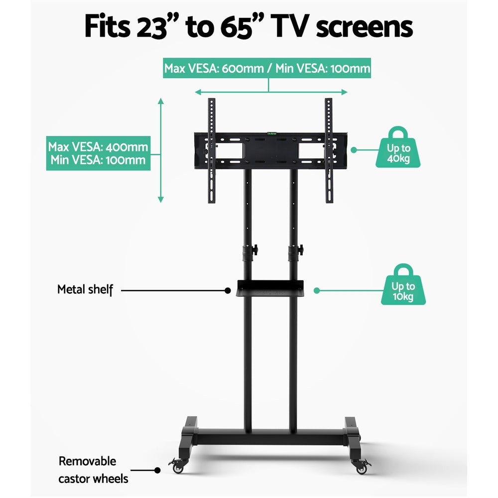 Portable 23"-65" Tv Stand Trolley Mount