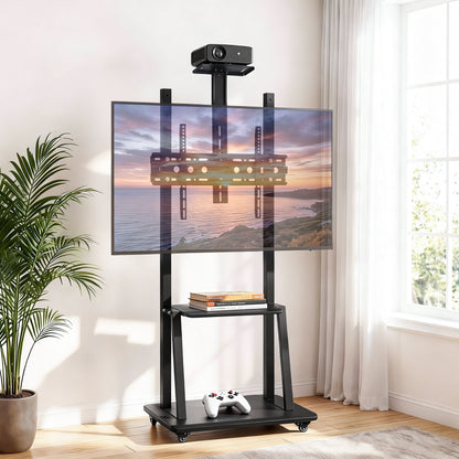 Artiss TV Stand 32-70" Universal Mobile Adjustable Height TV Stand with Wheels