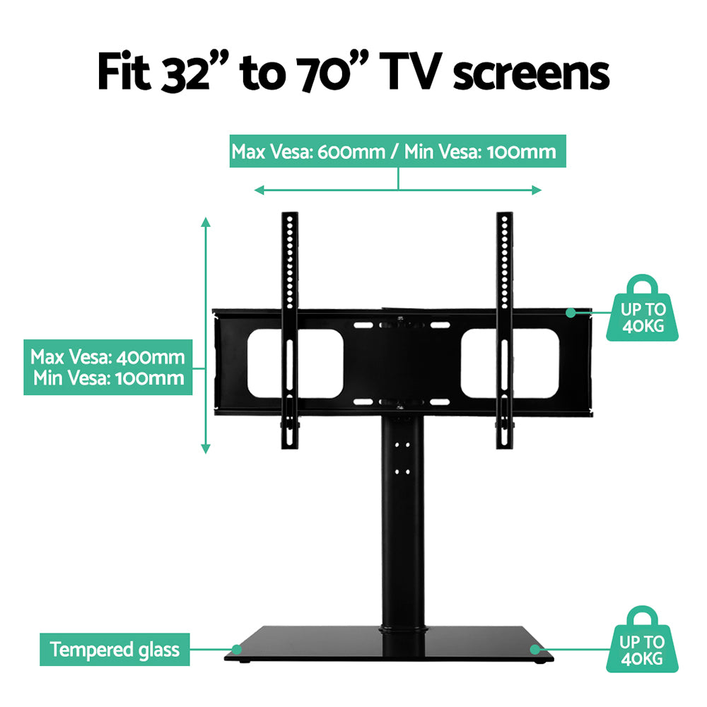 Swivel Tv Stand Mount Bracket (32"-70") Tabletop/Desktop